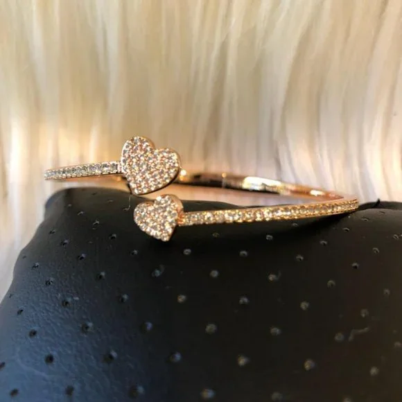 kate spade Jewelry Kate Spade Heart Bangle Bracelet Poshmark